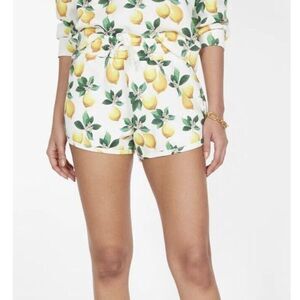 GENERATION LOVE Britt Lemon Sweat Shorts NEW  Ivory Yellow Womens Extra Large XL